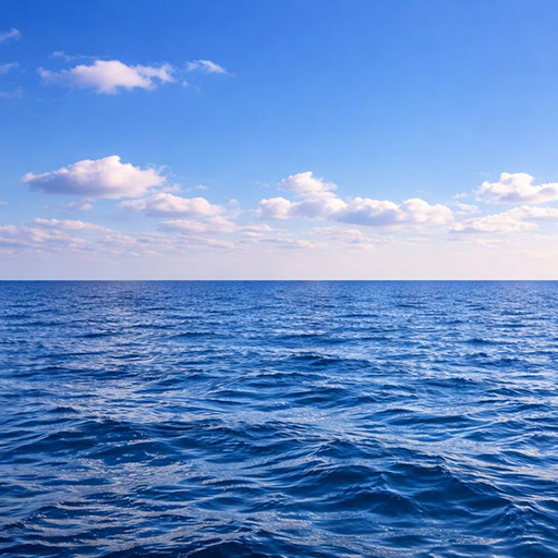 The blue Atlantic Ocean