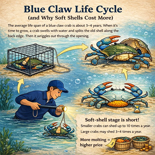 Blue claw life cycle