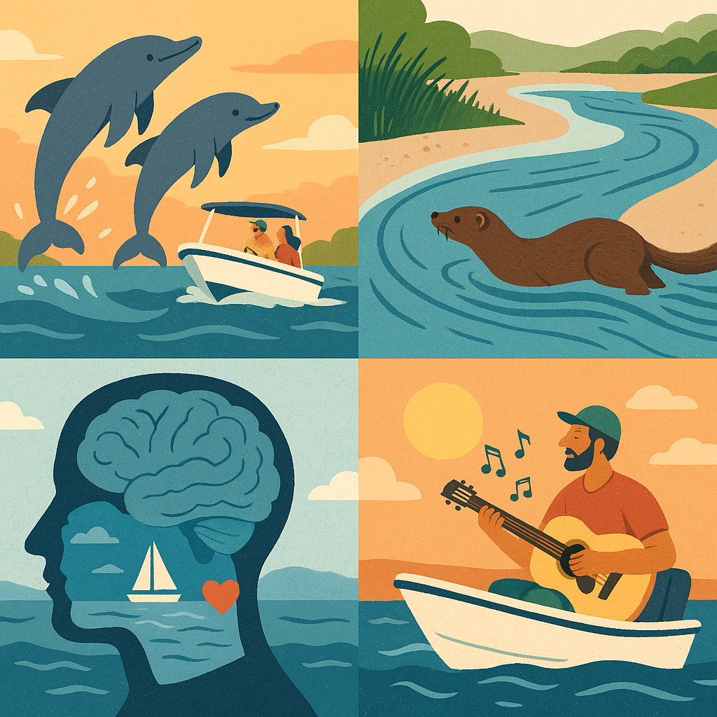 Why We Love To Boat illustration